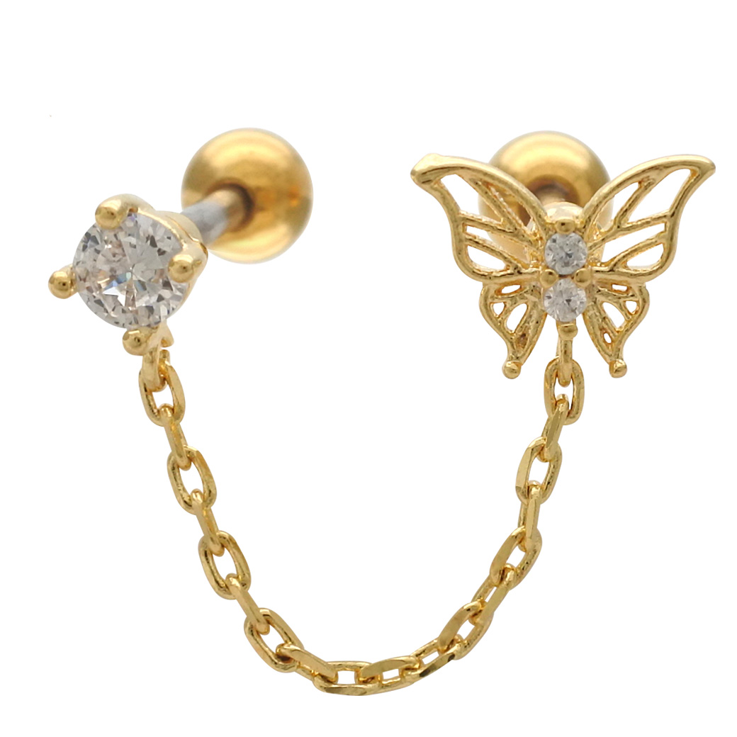 【 ジャンポールゴルチェ 】　バタフライ　蝶々　ヴィンテージ　ピアス　Y2K ジャンポールゴルチェ 】 バタフライ 蝶々 ヴィンテージ ピアス Y2K
