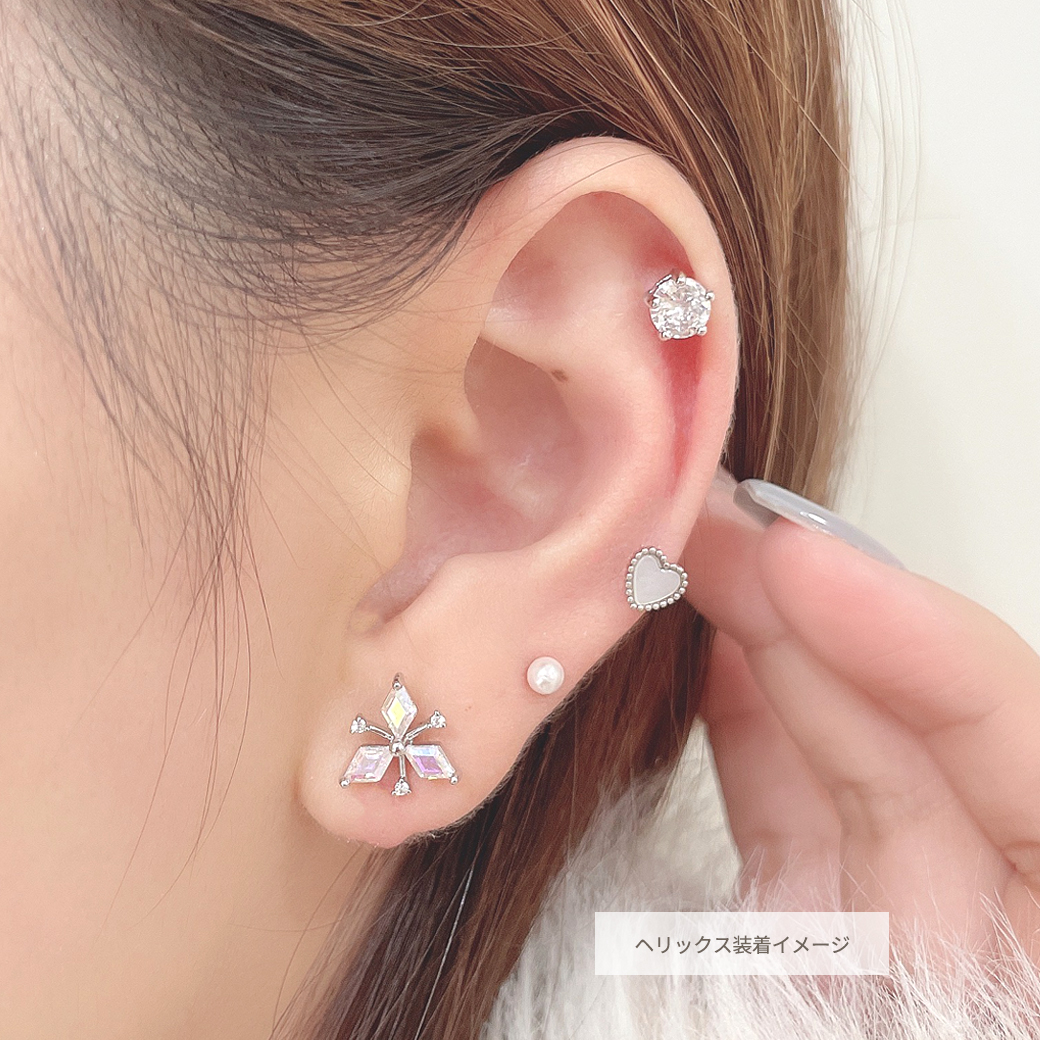 ジュエリーのような上質な輝き ラウンド CZ デザイン ストレート