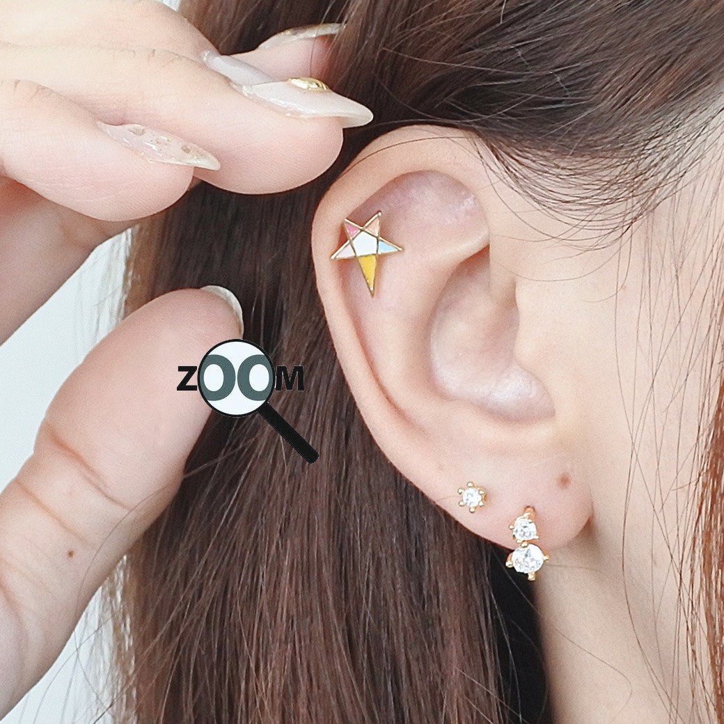 16g レトロな色合いと技ありな形がが楽しい カラフルスター Star 星 軟骨ピアス ヘリックス ボディピアス 0702 16g レトロな色合いと技ありな形がが楽しい カラフルスター Star 星 軟骨ピアス ヘリックス ボディピアス 0702