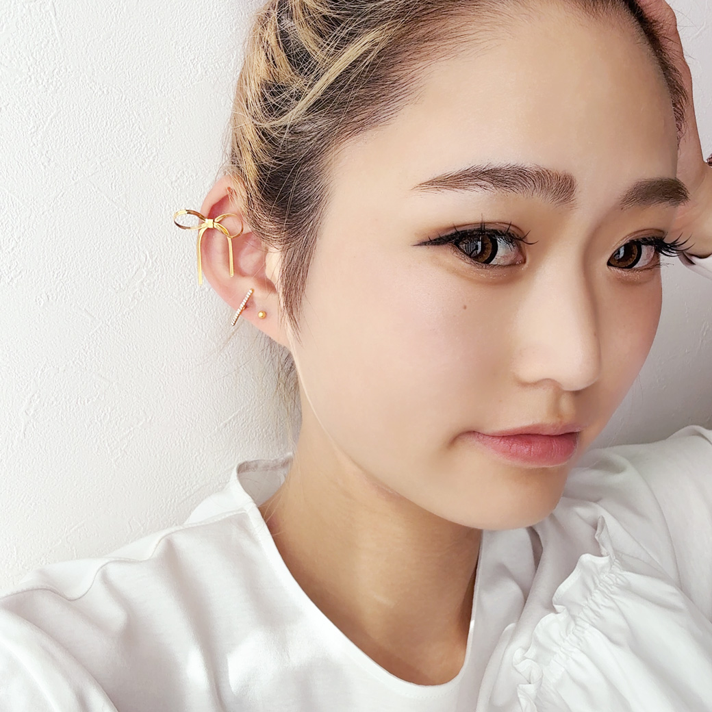 14G 16G ］ゆらゆら 揺れて上品な印象に。大人可愛い 繊細なリボン