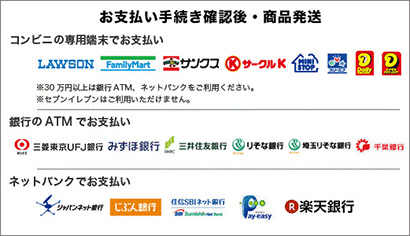 前払いコンビニ決済